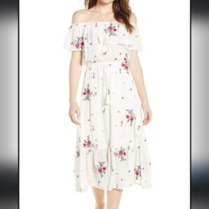 Lost + Wander Bloomingdales Womens Embroidered Floral Señorita Maxidress sz M